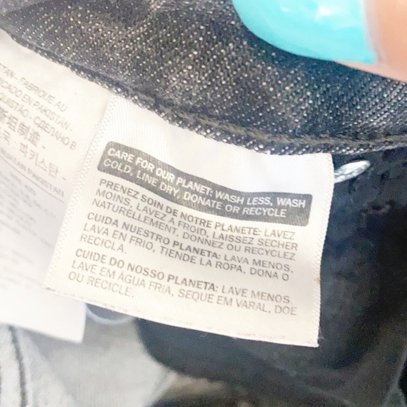 Levi's 721 High Rise Black Gray Majorly Distressed Skinny Jeans - Picture 11 of 14